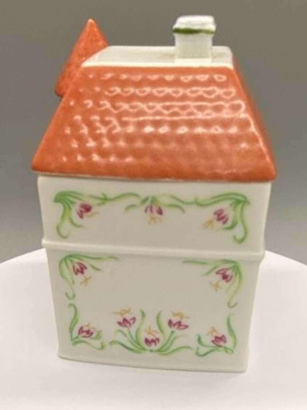 Lenox Spice Village 1989 Saffron Spice Jar w/ Lid Original Porcelain House Vtg - Picture 12 of 14